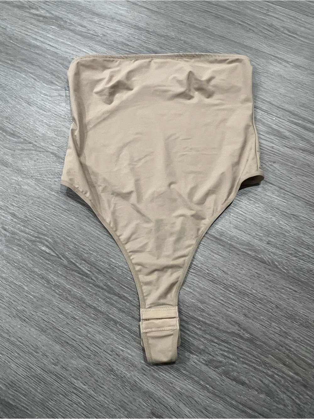 High-Waist Nude Shapewear Thong Bodysuit